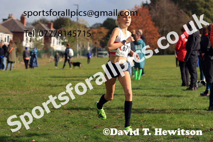 Girls Under-16s 2026 Northern Cross Country Relays, Graves Park, Sheffield. Photo: David T. Hewitson/Sports for All Pics